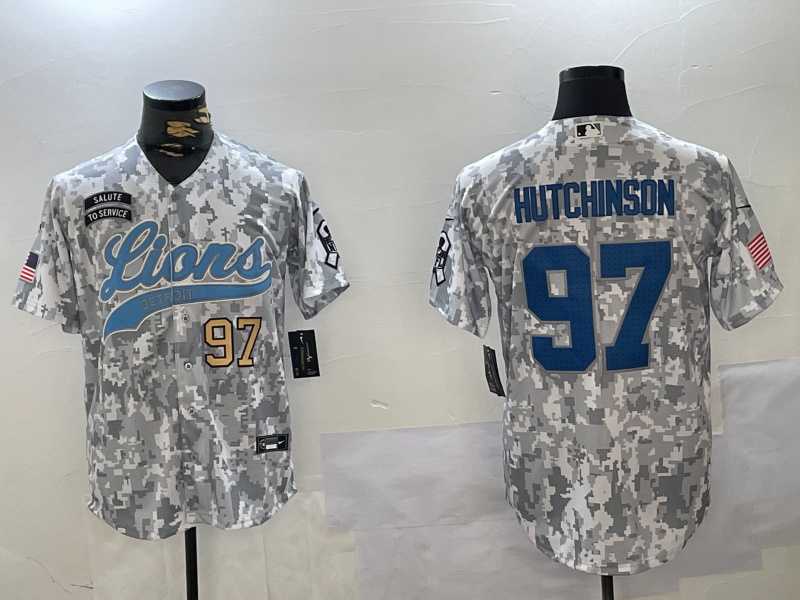 Men's Detroit Lions #97 Aidan Hutchinson 2024 Arctic Camo Salute To Service Stitched Baseball Jerseys,We sell and wholesale Men's Detroit Lions #97 Aidan Hutchinson 2024 Arctic Camo Salute To Service Stitched Baseball Jerseys on line form chian!